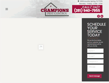 Tablet Screenshot of championspest.com